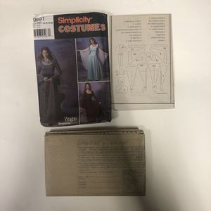 Costume Pattern 14-20 Renaissance Medieval GOT RenFair Princess Gown LOTR Uncut